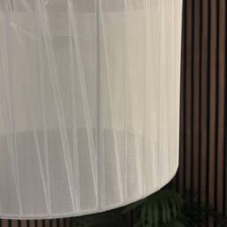 CGC Lighting Sylvie Silk Pleated Round Drum Lamp Shade in Cream - thumbnail 8
