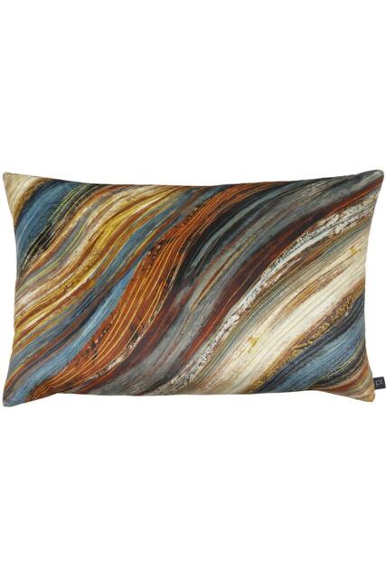 Heartwood Cerulean Velvet Cushion - image 1