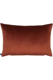 Prestigious Textiles Heartwood Cerulean Velvet Cushion in Dark Red - Size: 40 cm x 60 cm - thumbnail 2