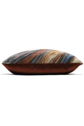 Prestigious Textiles Heartwood Cerulean Velvet Cushion in Dark Red - Size: 40 cm x 60 cm - thumbnail 3
