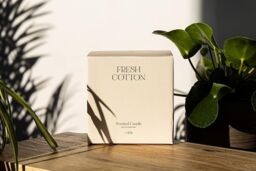 Marco Paul Cotton Fresh 3 Wick Large Candle Scented Triple Wick Candle in Off-White - thumbnail 4