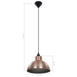 Berkfield Home Elegant Ceiling Lamps 2 pcs Semi-spherical Copper Colour - thumbnail 8