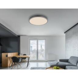 Netlighting Doro Ceiling Light Silver 60cm LED Dimmable 2700-6500K Remote Timer - thumbnail 6