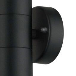 First Choice Lighting Set of 2 Blaze - Black Outdoor Up Down Wall Lights - thumbnail 6