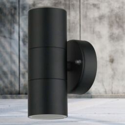 First Choice Lighting Set of 2 Blaze - Black Outdoor Up Down Wall Lights - thumbnail 7