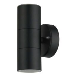 First Choice Lighting Set of 2 Blaze - Black Outdoor Up Down Wall Lights - thumbnail 3