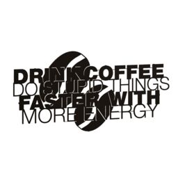 Decortie Coffee for More Energy' Metal Art Wall Home Decorative Ornament in Black - thumbnail 2