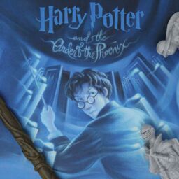 Harry Potter The Order of the Phoenix Book Cover Artwork Limited Edition Art Print in Blue - Size: A3 - thumbnail 3