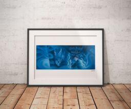 Harry Potter The Order of the Phoenix Book Cover Artwork Limited Edition Art Print in Blue - Size: A3 - thumbnail 2