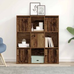 Berkfield Home Bookcase Old Wood 89x24x101.5 cm Engineered Wood in Brown - thumbnail 3
