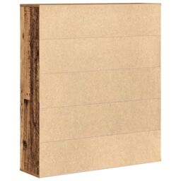 Berkfield Home Bookcase Old Wood 89x24x101.5 cm Engineered Wood in Brown - thumbnail 6