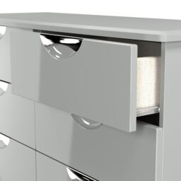 Ready Assembled 2 U Holborn 6 Drawer Wide Chest (Ready Assembled) in Mid Grey - Size: Large - thumbnail 6