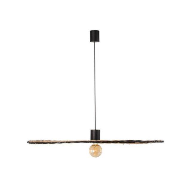 Netlighting Costas Matt Black Rattan Pendant Lamp Ø1000 - image 1