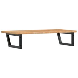 Berkfield Home Basin Shelf Wall Mounted Steel & Solid Wood Oak in Brown - thumbnail 6