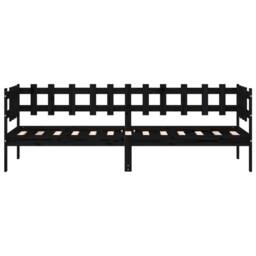Berkfield Home Beautiful Day Bed Black 80x200 cm Solid Wood Pine - thumbnail 4