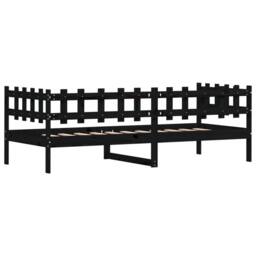 Berkfield Home Beautiful Day Bed Black 80x200 cm Solid Wood Pine - thumbnail 7