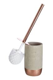 Orsina Neptune Toilet Brush Holder, Warm Copper Finish in Grey - thumbnail 2