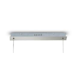 Netlighting Fusion Linear Pendant 33W LED 3000K 3300lm Chrome Crystal Chain in Grey - thumbnail 3