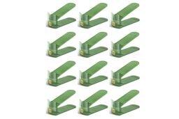 Hygrad Built to Survive Acrylic Shoe Slots Organizer Wardrobe Stacker Space Saver Rack Holder in Green