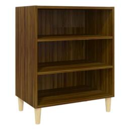 Berkfield Home Sideboard Brown Oak 57x35x70 cm Engineered Wood - Size: 57 x 35 x 70 cm - thumbnail 3