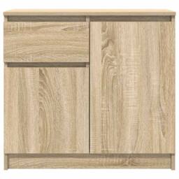 Berkfield Home Sideboard with Drawer Sonoma Oak 71x35x65 cm Engineered Wood in Light Oak - Size: 71 x 35 x 65 cm - thumbnail 6