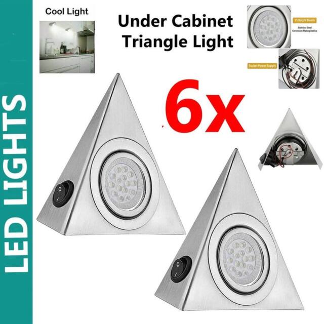 ATEK 6Pack Under Cabinet Lights, LED Motion Sensor Lights Indoor, Dimmable Under Cupboard Kitchen Lights, Stick on Magnetic Wardrobe in Silver - image 1