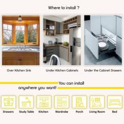 ATEK 6Pack Under Cabinet Lights, LED Motion Sensor Lights Indoor, Dimmable Under Cupboard Kitchen Lights, Stick on Magnetic Wardrobe in Silver - thumbnail 5