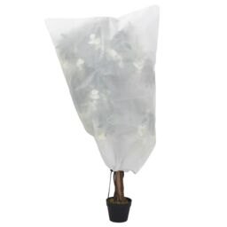 Berkfield Home Plant Fleece Covers with Drawstring 4 pcs 70 g/m¬≤ 0.8x1 m in White - thumbnail 2