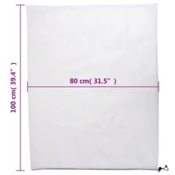 Berkfield Home Plant Fleece Covers with Drawstring 4 pcs 70 g/m¬≤ 0.8x1 m in White - thumbnail 9