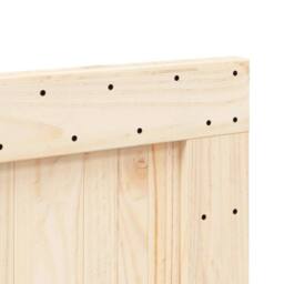 Berkfield Home Headboard 140x104 cm Solid Wood Pine in Natural - thumbnail 6