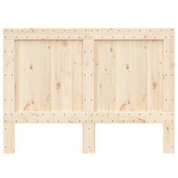 Berkfield Home Headboard 140x104 cm Solid Wood Pine in Natural - thumbnail 3