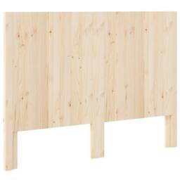Berkfield Home Headboard 140x104 cm Solid Wood Pine in Natural - thumbnail 5