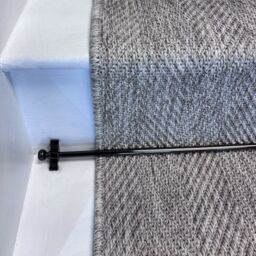 RainbowHome Herringbone New England Grey Stair Runner with Self-Colour Edge - Size: 65 cm x 700 cm - thumbnail 2