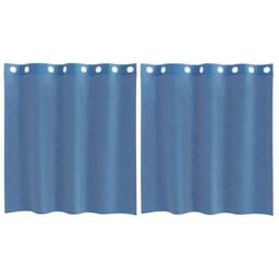 Berkfield Home Voile Curtains with Grommets 2 pcs Royal Blue - thumbnail 3