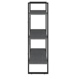 Berkfield Home Modern 3-Tier Book Cabinet Grey 80x30x105 cm Solid Pine Wood - Size: 80 x 30 x 105 cm - thumbnail 6