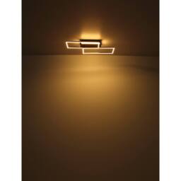 Netlighting Finnley Integrated LED Semi Flush Ceiling Light Matt Black LED 3000K - thumbnail 5