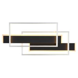 Netlighting Finnley Integrated LED Semi Flush Ceiling Light Matt Black LED 3000K - thumbnail 3