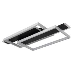 Netlighting Finnley Integrated LED Semi Flush Ceiling Light Matt Black LED 3000K - thumbnail 2