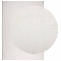 Berkfield Home Rug IZA Short Pile Scandinavian Look Cream 140x200 cm - Size: Medium - thumbnail 1