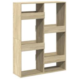 Berkfield Home Room Divider Sonoma Oak 100x33x135 cm Engineered Wood in Light Tan - Size: 100 x 33 x 135 cm - thumbnail 6