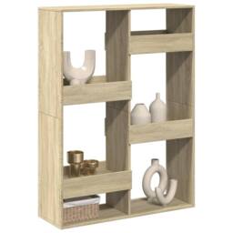 Berkfield Home Room Divider Sonoma Oak 100x33x135 cm Engineered Wood in Light Tan - Size: 100 x 33 x 135 cm - thumbnail 2