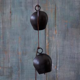 Paper High Black Iron Cow Bell Hanging - thumbnail 3
