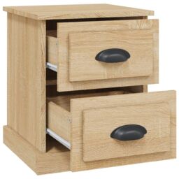 Berkfield Home Bedside Cabinet Sonoma Oak 39x39x47.5 cm Engineered Wood in Brown - thumbnail 6