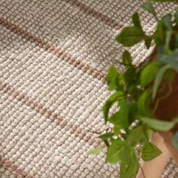 THE RUGS Sierra Jute Rug & Runner Hand Woven Natural Fibre Striped 10mm Pile in Cream - Size: 160 cm x 230 cm - thumbnail 8