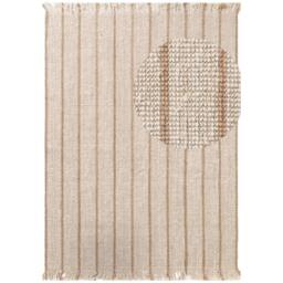 THE RUGS Sierra Jute Rug & Runner Hand Woven Natural Fibre Striped 10mm Pile in Cream - Size: 160 cm x 230 cm - thumbnail 6