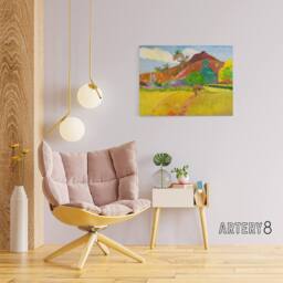 "Artery8 Paul Gauguin Tahitian Landscape Canvas Wall Art Print - Size: W18"" x H24""" - thumbnail 3