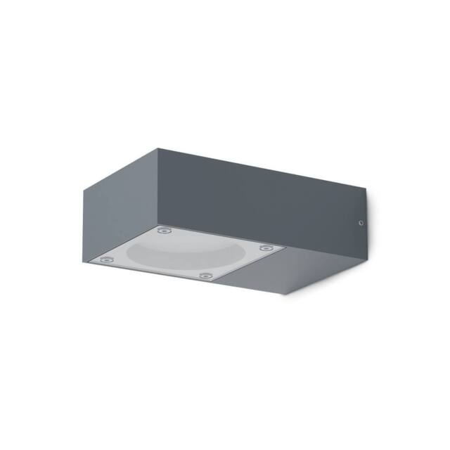 Netlighting Sirio Outdoor Wall Down Lamp Anthracite IP65 in Dark Grey