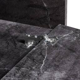 Wyld and Coco Black Marble Wall-Mounted Bathroom Cabinet 80 x 40 cm Fluted Front - thumbnail 7