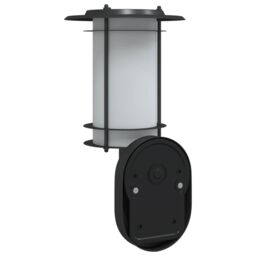 Berkfield Home Outdoor Wall Lights with Sensors 2pcs Black Stainless Steel - thumbnail 6