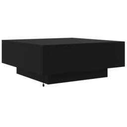 Berkfield Home Coffee Table with LED Lights Black 80x80x31 cm - Size: 80 x 80 x 31 cm - thumbnail 9